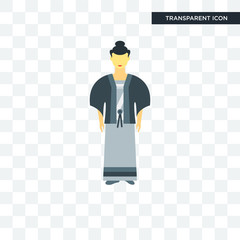 Japanese vector icon isolated on transparent background, Japanese logo design