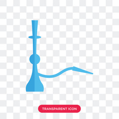 Hookah vector icon isolated on transparent background, Hookah logo design