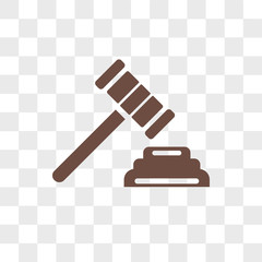 Auction vector icon isolated on transparent background, Auction logo design