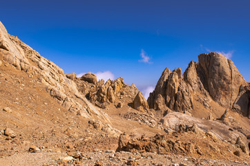 Beautiful rocks in the mountains