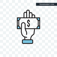 Crowdfunding vector icon isolated on transparent background, Crowdfunding logo design