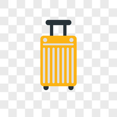 Suitcase vector icon isolated on transparent background, Suitcase logo design