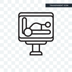 Monitor vector icon isolated on transparent background, Monitor logo design