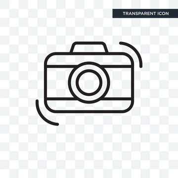 Photography vector icon isolated on transparent background, Photography logo design