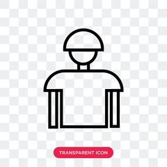 Referee vector icon isolated on transparent background, Referee logo design