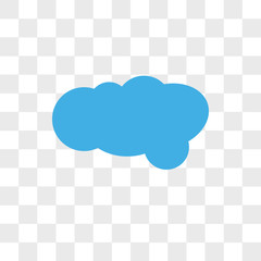 Cloudes vector icon isolated on transparent background, Cloudes logo design
