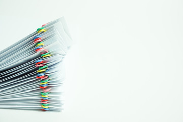 Pile of documents.   山積みの書類