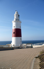 Fototapeta na wymiar Europa Point Lighthouse Close