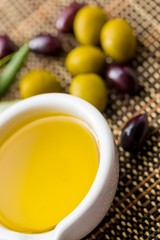 Olive Oil with Green and Black Olives