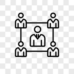 Workers vector icon isolated on transparent background, Workers logo design