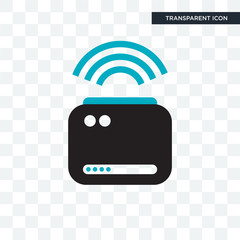 Smart plug vector icon isolated on transparent background, Smart plug logo design