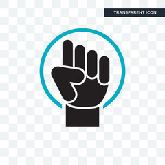 Opposition vector icon isolated on transparent background, Opposition logo design