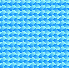Abstract gradient blue wave line art pattern background