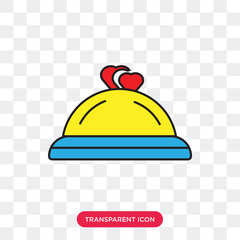 Dinner vector icon isolated on transparent background, Dinner logo design