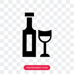 Rum vector icon isolated on transparent background, Rum logo design