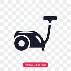 Vacuum cleaner vector icon isolated on transparent background, Vacuum cleaner logo design