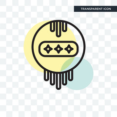 Badge vector icon isolated on transparent background, Badge logo design