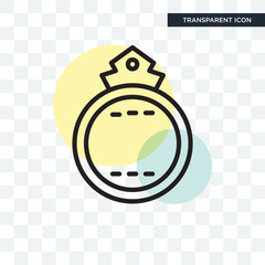 Badge vector icon isolated on transparent background, Badge logo design