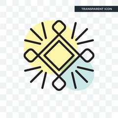 Badge vector icon isolated on transparent background, Badge logo design