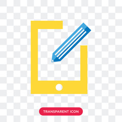 Tablet vector icon isolated on transparent background, Tablet logo design