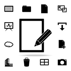 sheet and pencil icon. web icons universal set for web and mobile