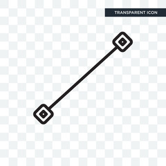 Lengthen vector icon isolated on transparent background, Lengthen logo design