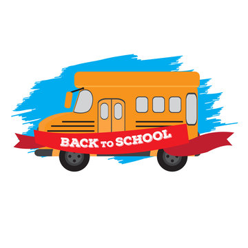 School bus. Back to school concept image