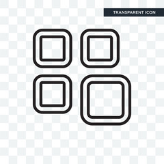 Array vector icon isolated on transparent background, Array logo design