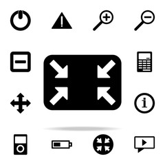 arrows in a rectangle icon. web icons universal set for web and mobile