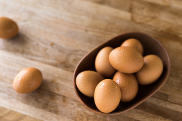 eggs on the table