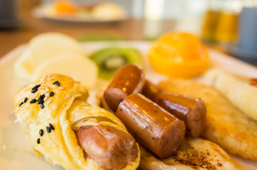 breakfast on the table