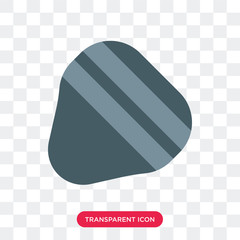 Guitar pick vector icon isolated on transparent background, Guitar pick logo design