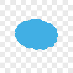 Cloudes vector icon isolated on transparent background, Cloudes logo design