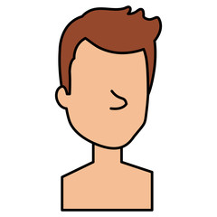 young man shirtless avatar character