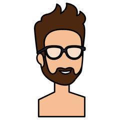 young man shirtless avatar character