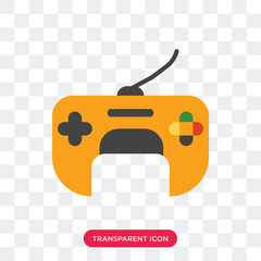 Gamepad vector icon isolated on transparent background, Gamepad logo design