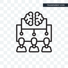 Brainstorm vector icon isolated on transparent background, Brainstorm logo design