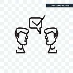 Suggestion vector icon isolated on transparent background, Suggestion logo design