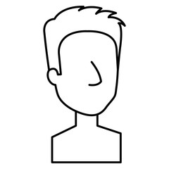 young man shirtless avatar character