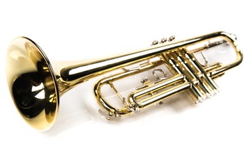 Obraz na płótnie Canvas Single Trumpet