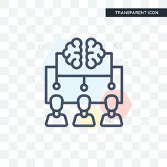 Brainstorm vector icon isolated on transparent background, Brainstorm logo design