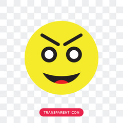 Bad vector icon isolated on transparent background, Bad logo design