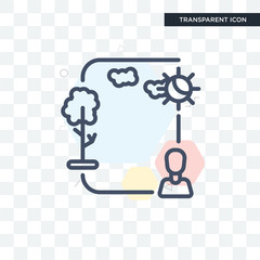 Ecosystem vector icon isolated on transparent background, Ecosystem logo design