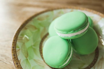 macarons on the table