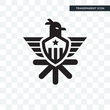 Eagle vector icon isolated on transparent background, Eagle logo design