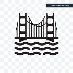 Golden state vector icon isolated on transparent background, Golden state logo design