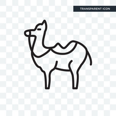 Camel vector icon isolated on transparent background, Camel logo design