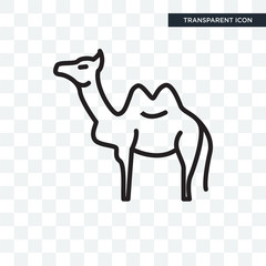Camel vector icon isolated on transparent background, Camel logo design