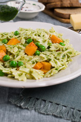 Traditional pasta with vegetables