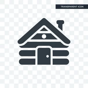 Cabin vector icon isolated on transparent background, Cabin logo design  Stock Vector | Adobe Stock